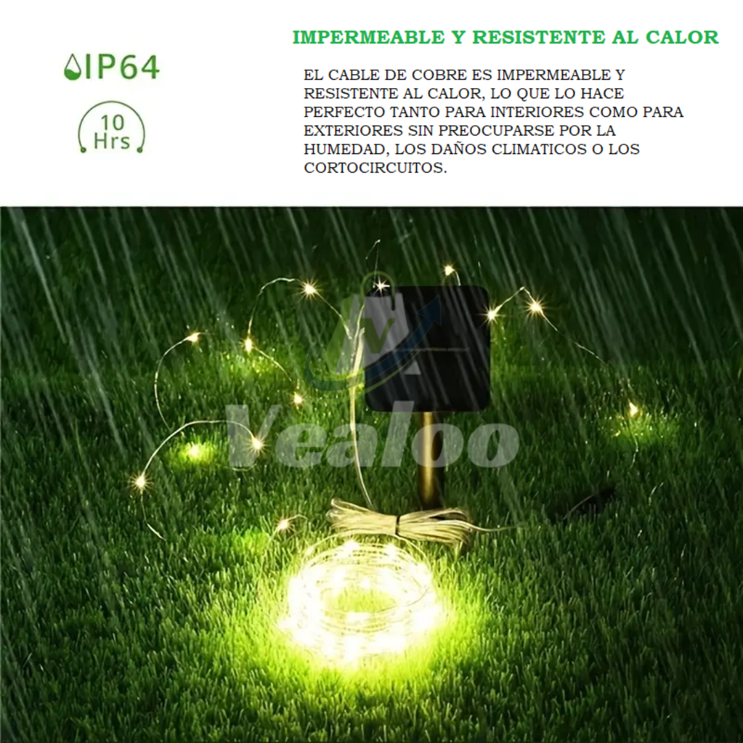 Guirnalda con Panel Solar 25 Metros