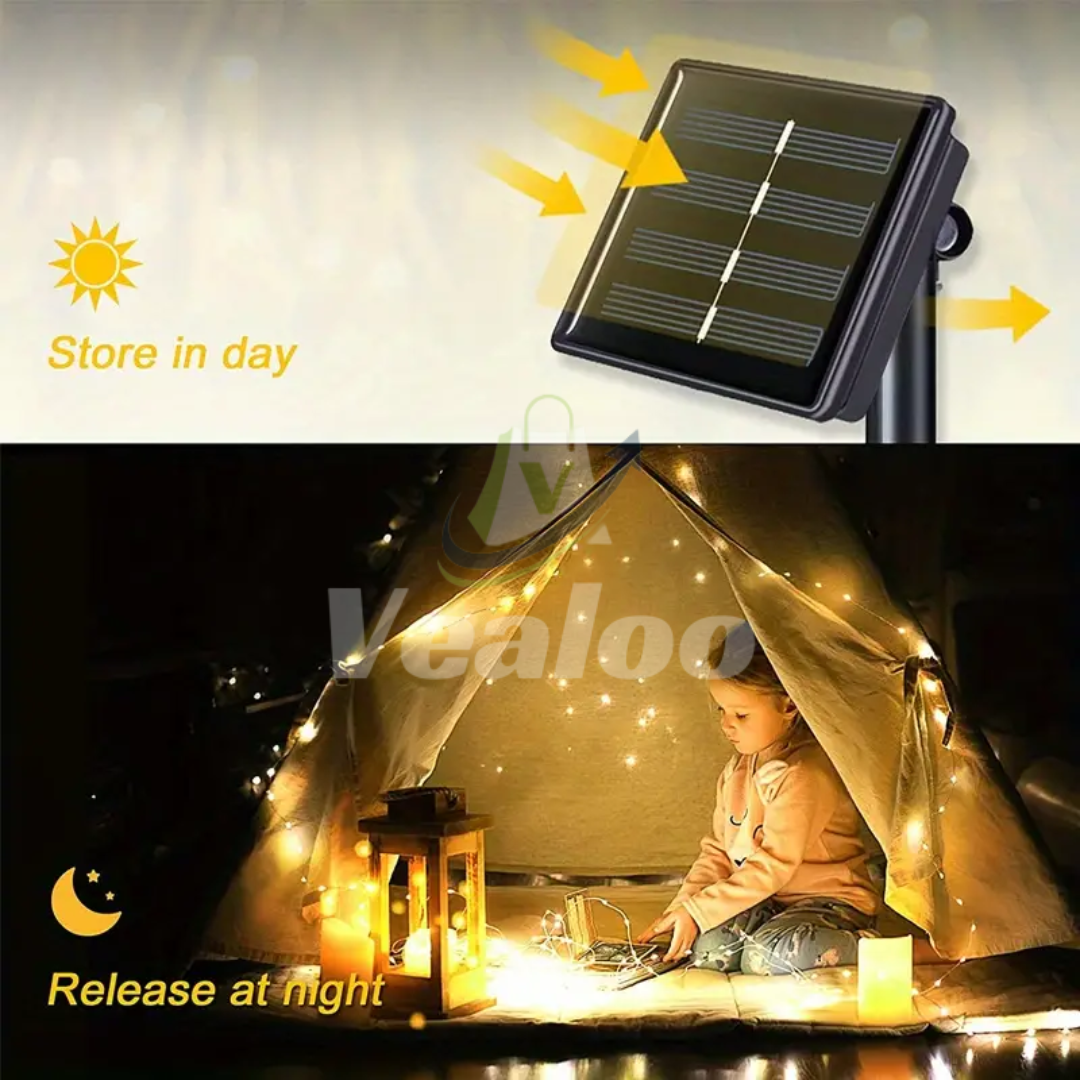 Guirnalda con Panel Solar 25 Metros