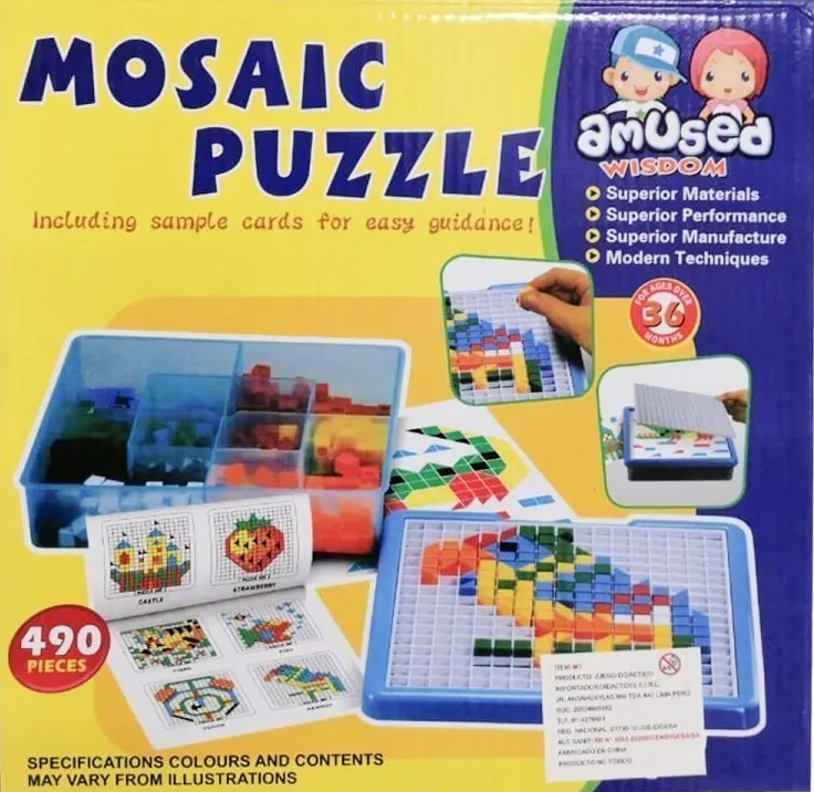 Mosaico Didáctico de 490 piezas