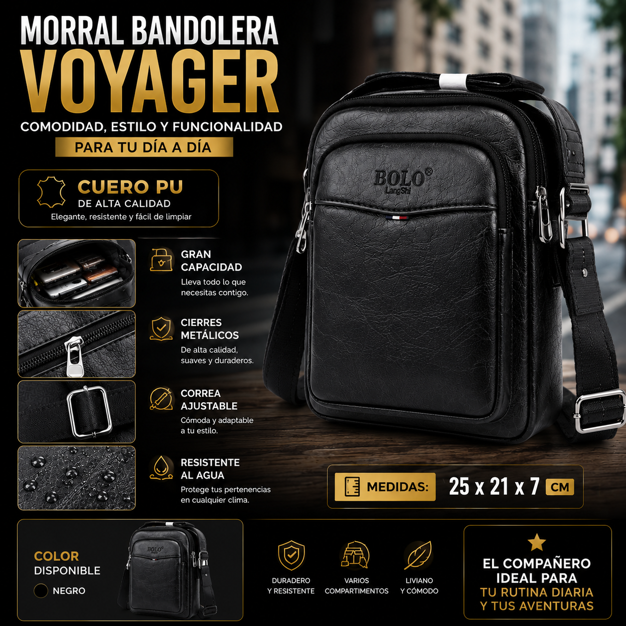 Morral Bandolera Voyager