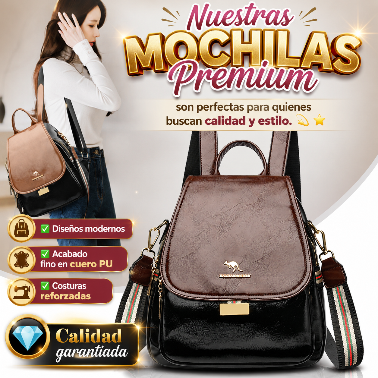 💎 Mochila Exclusiva y Elegante B073