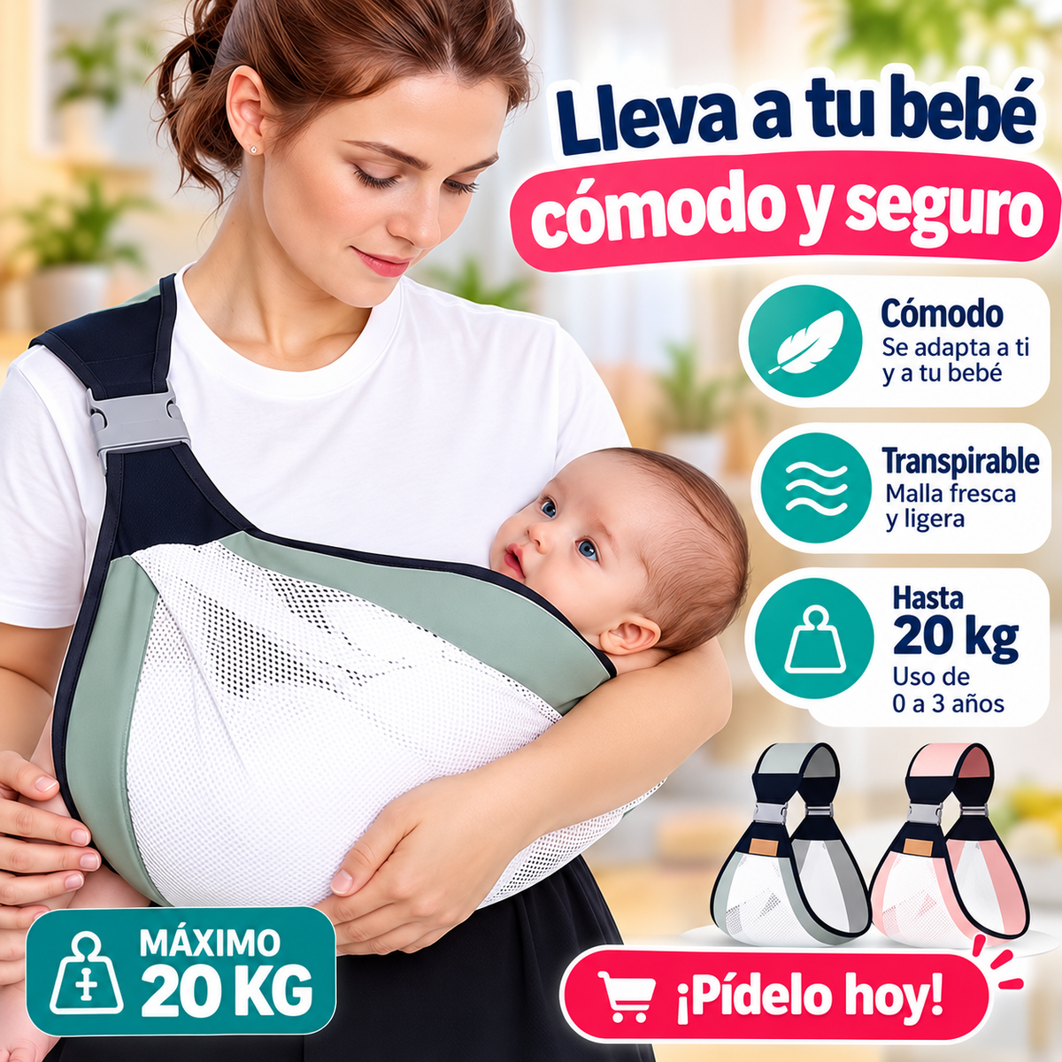 PortaBebé Ergonómico Premium