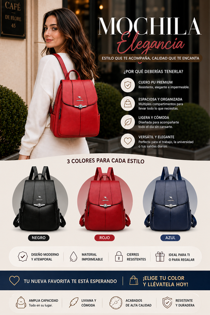 Mochila Elegante Velisse 💎 Y046