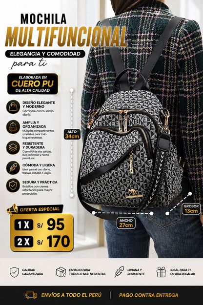 Mochila Elegante Elisse 💎 B006