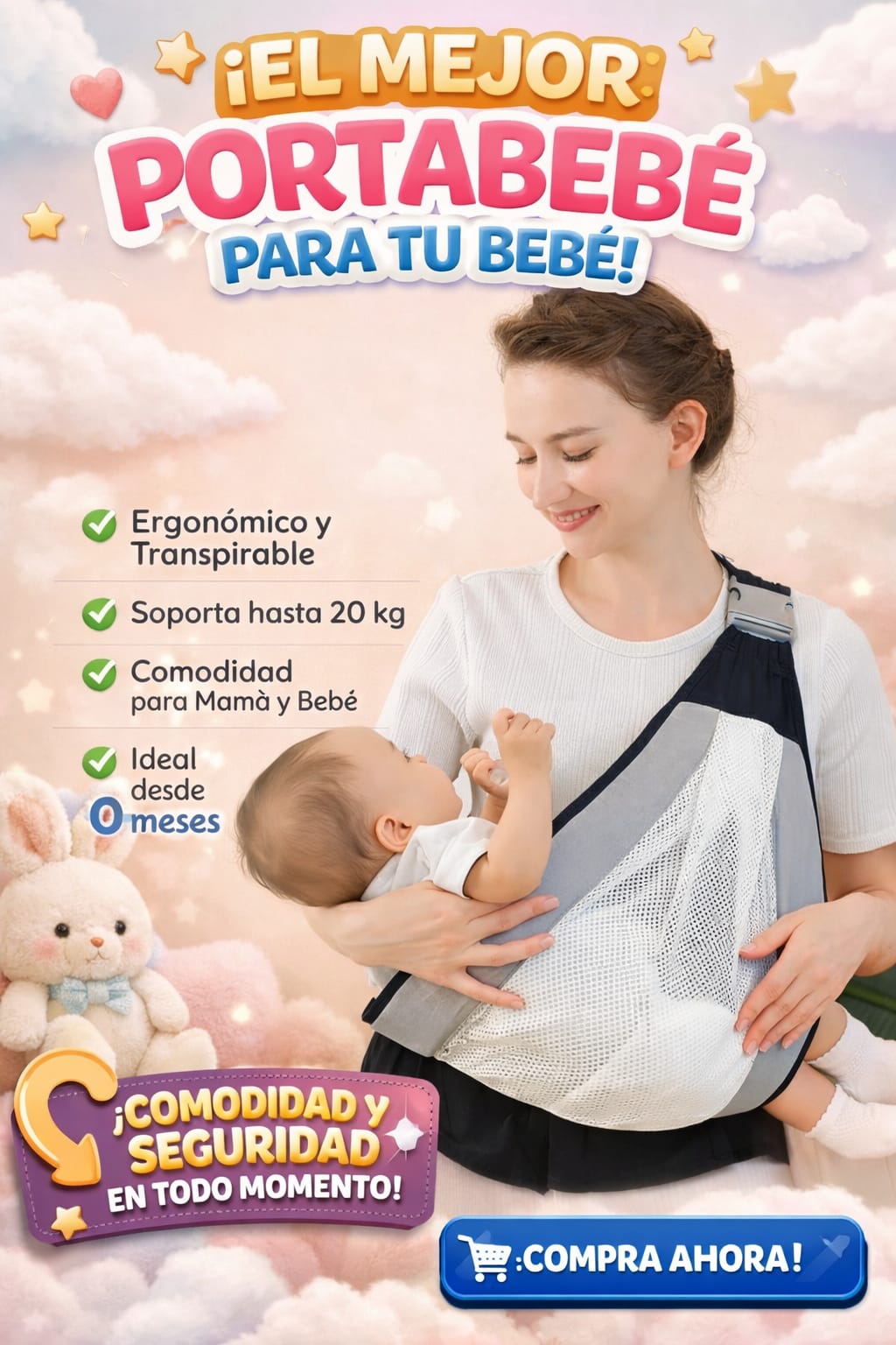 PortaBebé Ergonómico Premium