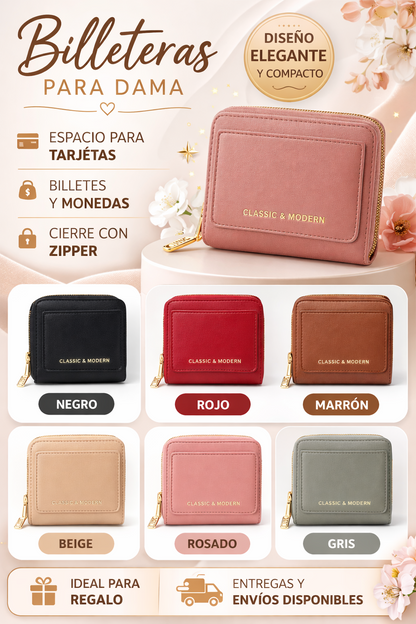 Billetera Clasica y Moderna 2 en 1